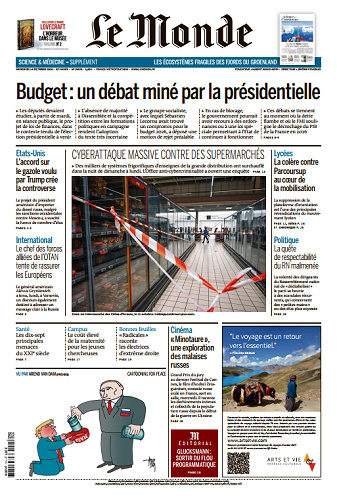 Le Monde Du Mercredi 14 Octobre 2026