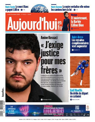 Aujourd’hui en France - 15 Octobre 2026