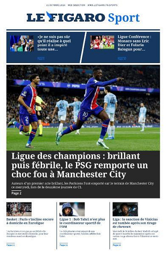 Le Figaro Sport - 15 Octobre 2026