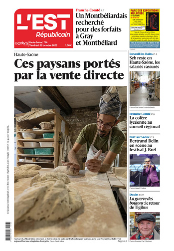 L'Est Républicain Vesoul - 16 octobre 2026
