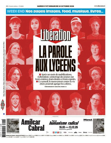 Libération du Samedi 17 et Dimanche 18 Octobre 2026