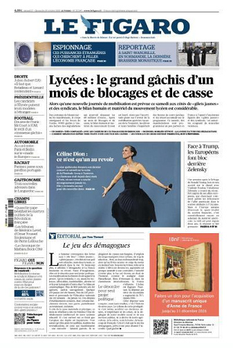 Le Figaro du Samedi 17 et Dimanche 18 Octobre 2026