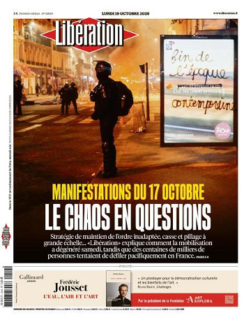 Libération du Lundi 19 Octobre 2026