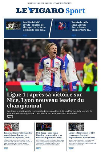 Le Figaro Sport - 19 Octobre 2026