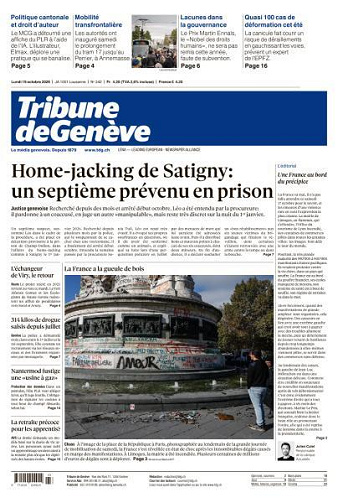 Tribune de Genève - 19 Octobre 2026