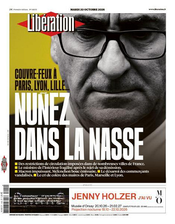 Libération du Mardi 20 Octobre 2026