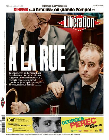 Libération du Mercredi 21 Octobre 2026