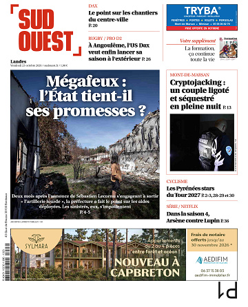 Sud Ouest Du Vendredi 23 Octobre 2026 ( 4 éditions)