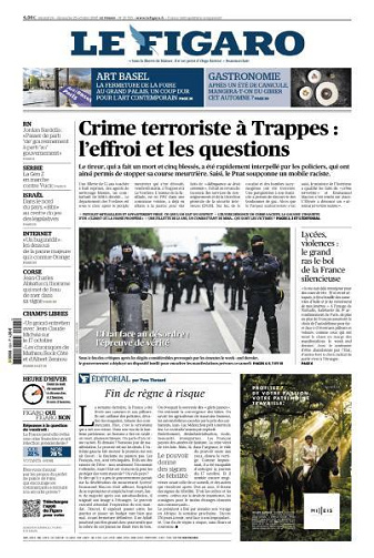 Le Figaro du Samedi 24 et Dimanche 25 Octobre 2026