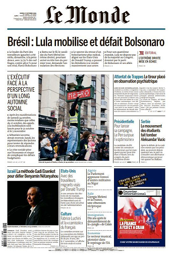 Le Monde Du Mardi 27 Octobre 2026