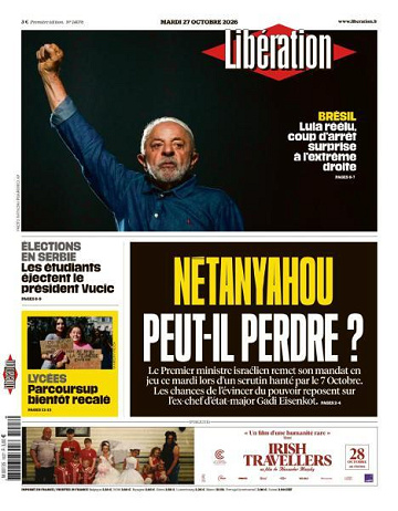 Libération du Mardi 27 Octobre 2026
