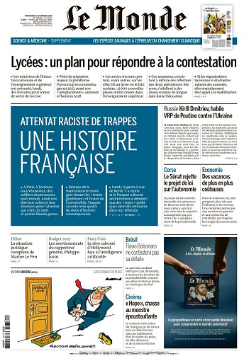 Le Monde du Mercredi 28 Octobre 2026