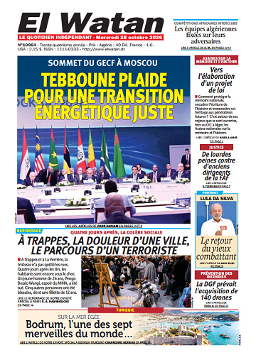 El Watan Du Mercredi 28 Octobre 2026