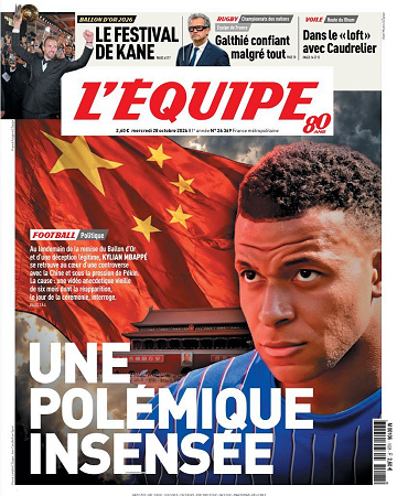 L’Équipe du Mercredi 28 Octobre 2026