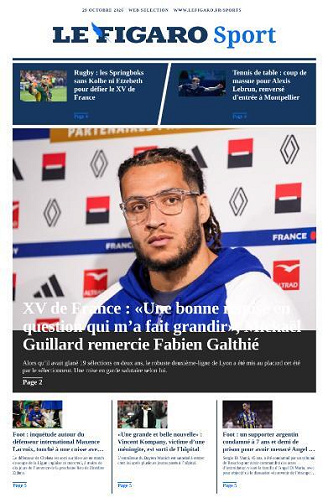 Le Figaro Sport - 29 Octobre 2026