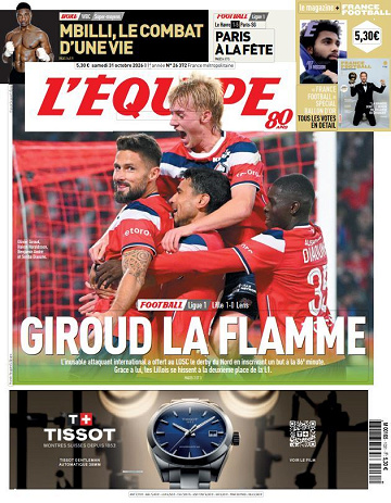 L’Équipe du Samedi 31 Octobre 2026