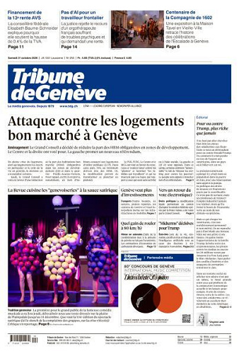 Tribune de Genève - 31 Octobre 2026